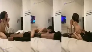 Gadis Miss Jove Cantik Goyang Atas Kasur Hotel